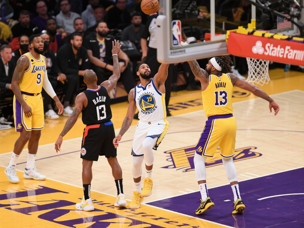 勇士湖人巅峰较量,NBA季后赛火热进行 勇士与湖人的交锋历史悠久,每次比赛都不乏