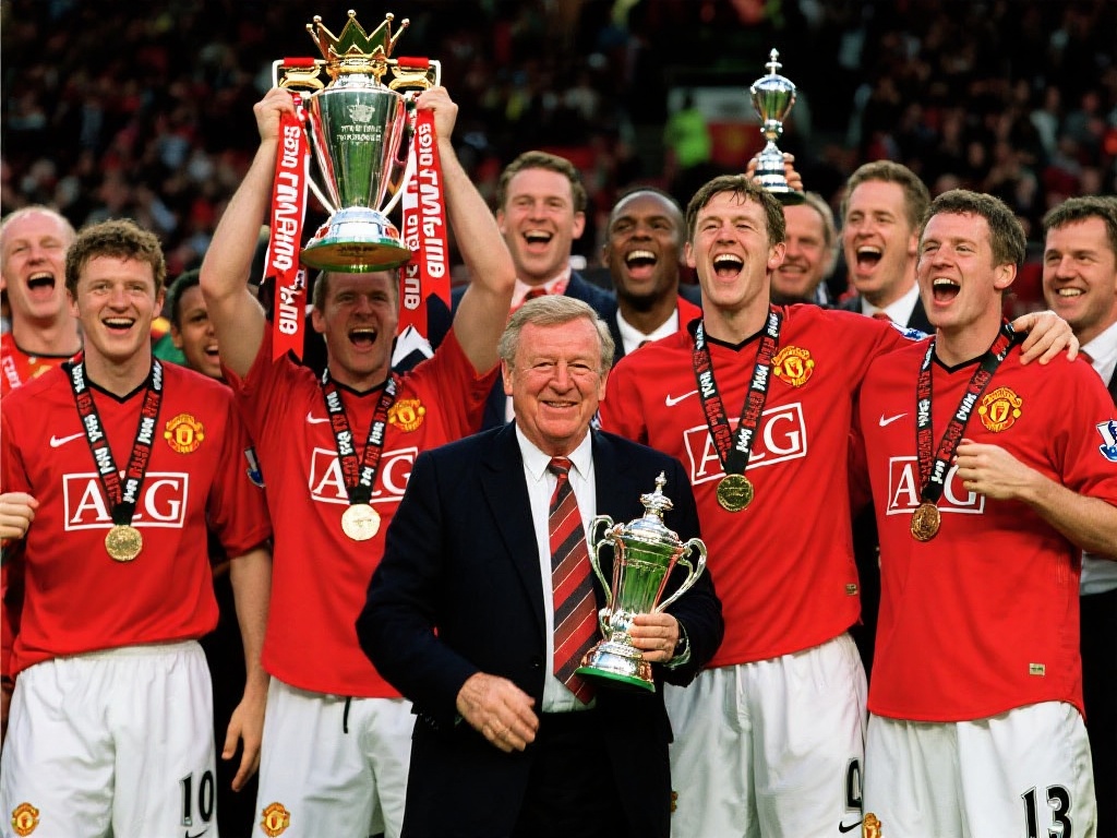 英超联赛历届冠军回顾 曼彻斯特联队:在传奇教练弗格森的带领下,