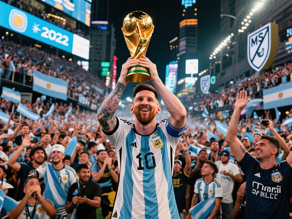 阿尔特塔:梅西处巅峰,众人瞩目无可厚非 在2022年世界杯夺冠后,阿根廷国内举行